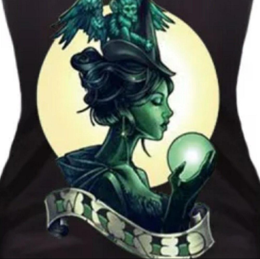 Wicked Graphic Racer Back Tank Top OSFM - Picture 4 of 6